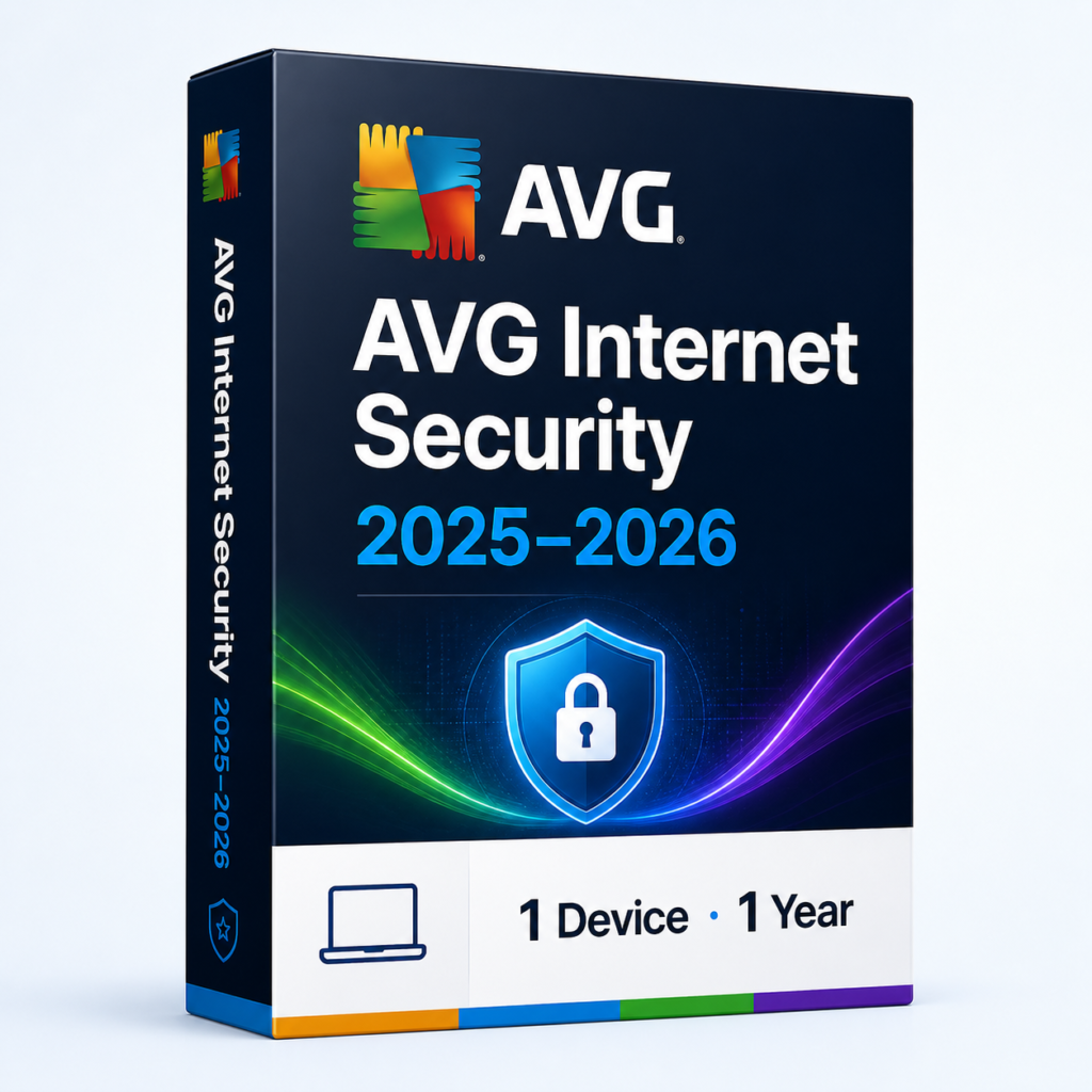 AVG Internet Security 2025–2026 1 device 1 year license