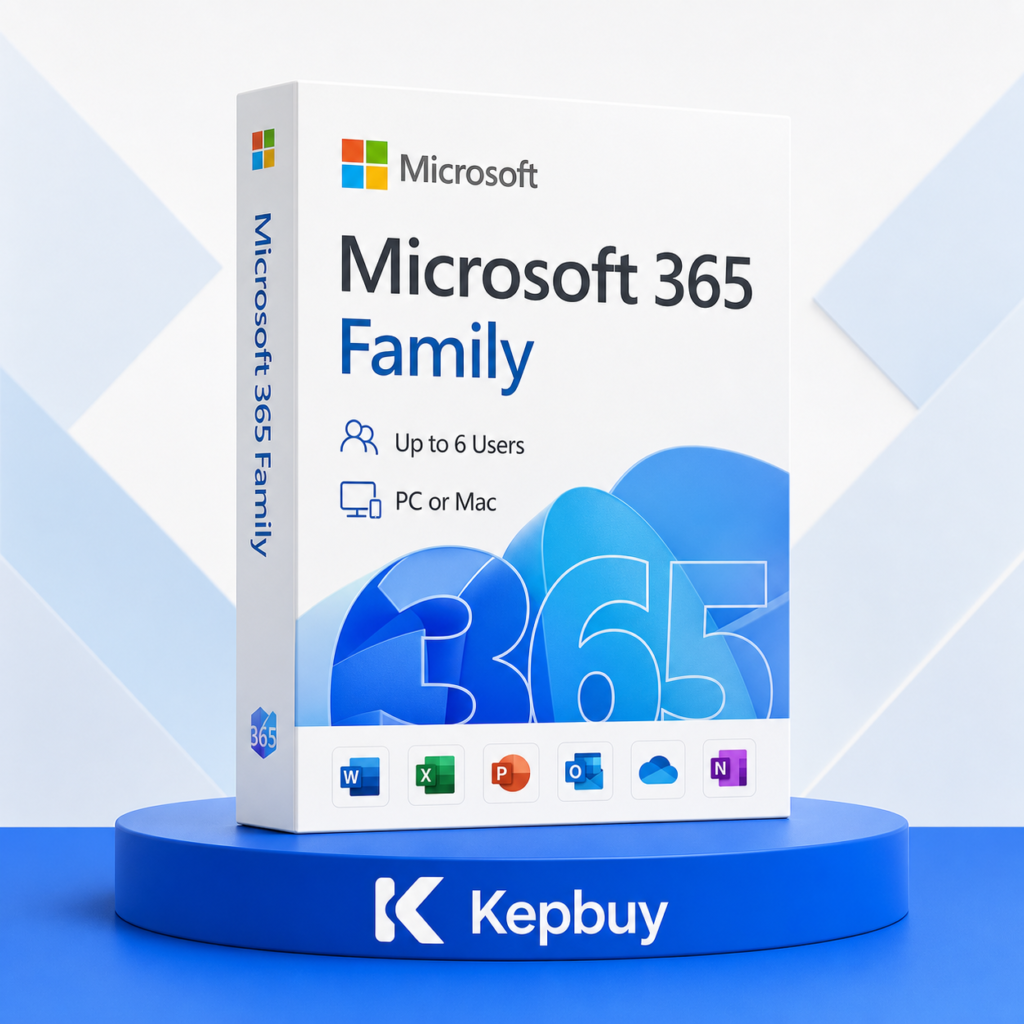 Microsoft 365 Family subscription for up to 6 users on PC or Mac